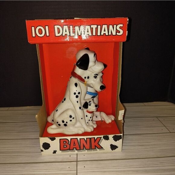The Walt Disney Company 101 Dalmatians Vinyl Kids Vintage Collectible Bank New - Picture 8 of 10